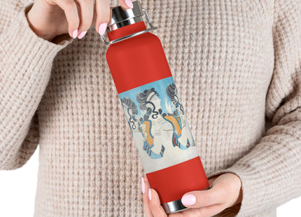 Reproduction of Ladies in Blue by Emile Gilliéron Copper Vacuum Insulated Bottle, 22oz