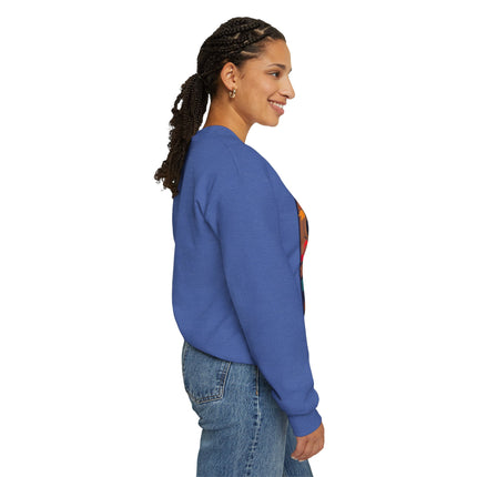 Black Cat in Kimono Unisex Heavy Blend™ Crewneck Sweatshirt