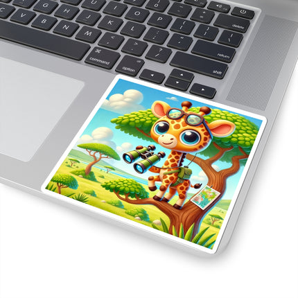 Giraffe Lookout Kiss-Cut Stickers (4 Sizes)
