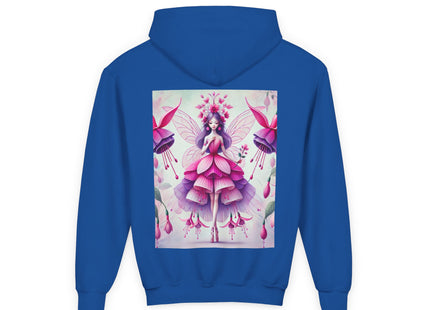 Fuchsia Fairy Youth Heavy Blend Hooded Sweatshirt