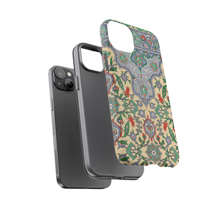 Arabic Art Pattern, Plate by Emile Prisse d’Avennes Phone Cases