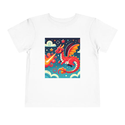 Starry Sky Dragon Toddler Short Sleeve Tee