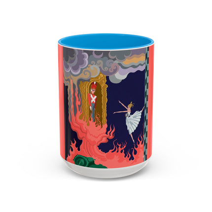 The Firebird's Awakening Colorful Mug (11oz, 15oz) – Ballet Fantasy, Mythic Fire & Art Deco Drama