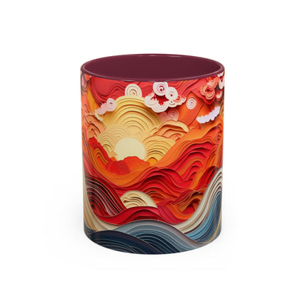 Vibrant Sunrise Sky Colorful Mugs (11oz, 15oz)