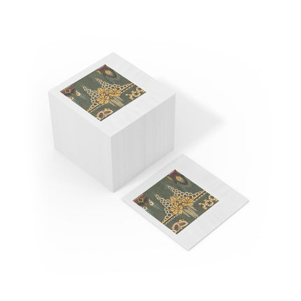 La décoration moderne dans le textile Pl. 2 by Gaston Charlet Placemat White Coined Napkins