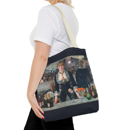 A Bar at the Folies-Bergère by Edouard Manet Tote Bag (AOP)