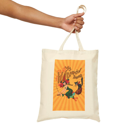 The Bewitching Ride Cotton Canvas Tote Bag