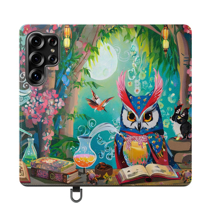 🦉✨ Owl's Magical Workshop Flip Case – Enchanted Wisdom & Arcane Wonder