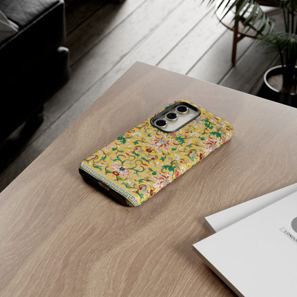 Yellow Botanical Pattern by Owen Jones Phone Cases