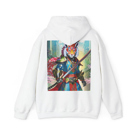 Cyberpunk Samurai Tiger – Heavy Blend™ Hooded Sweatshirt