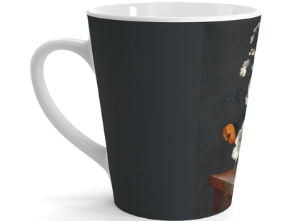 Floral Still Life by Johann Baptist Drechsler Latte Mug