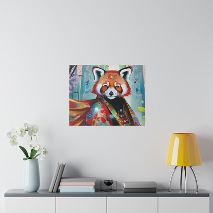 Cybernetic Red Panda Matte Canvas, Stretched, 0.75"