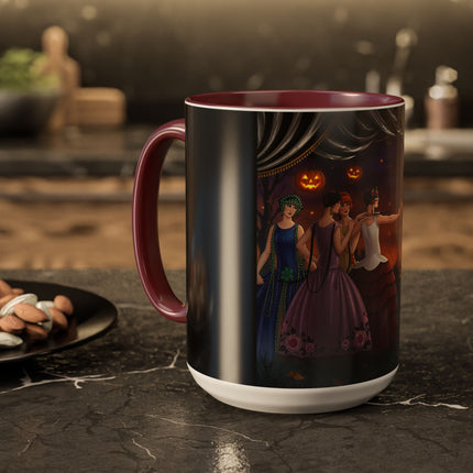 🏹🎃 Cupid's Arrow At Pumpkin Moon Manor Colorful Mug – Romantic Halloween Charm