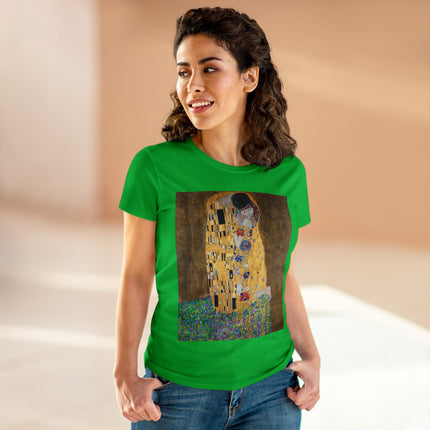 The Kiss by Gustav Klimt Women's Midweight Cotton Tee
