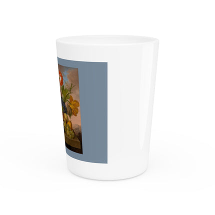 Floral Still Life by Franz Xaver Petter Ceramic Shot Glass