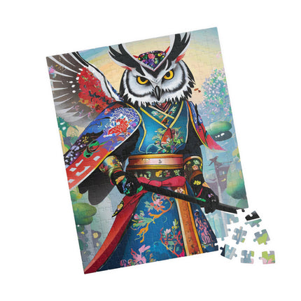 Cyberpunk Samurai Owl Puzzle (110, 252, 520, 1014-piece)