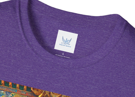 Tibetan Dragon Over Kabuki Duel Unisex Softstyle T-Shirt