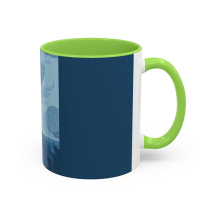 Siren of the Waves Colorful Mugs – Dramatic Sea Power & Bold Elegance