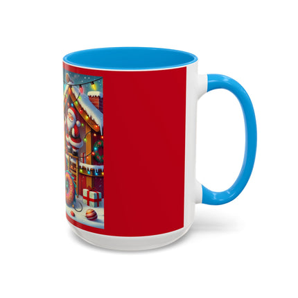 Playful Dragon's Christmas Colorful Mugs (11oz, 15oz)