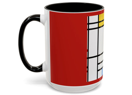 Place de la Concorde by Piet Mondrian Colorful Mugs (11oz, 15oz)