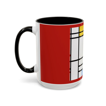 Place de la Concorde by Piet Mondrian Colorful Mugs (11oz, 15oz)