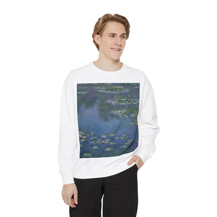 Water Lilies by Claude Monet Unisex Garment-Dyed Sweatshirt