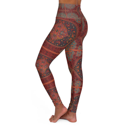Arabesques by Émile Prisse d'Avennes High Waisted Yoga Leggings (AOP)