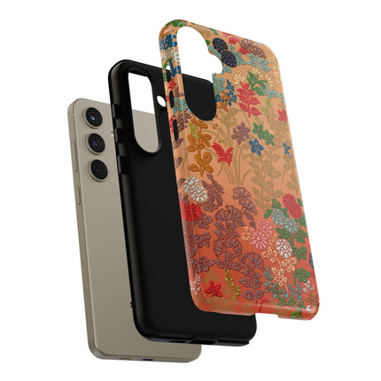 Ornamental Japanese Flower Pattern Phone Cases