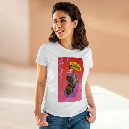 Enchanting Geisha Women's Midweight Cotton Tee