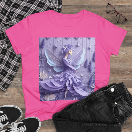 Lavender Fairy Women's Midweight Cotton Tee