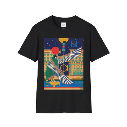 Winged Sun Disc & Falcon T-Shirt – Emblem of Hermes Trismegistus