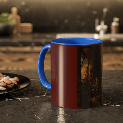 Raphael and his Muse in the Atelier by Vincenzo Abbati Colorful Mugs (11oz, 15oz)
