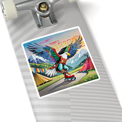 Eagle Skater Kiss-Cut Stickers (4 Sizes)
