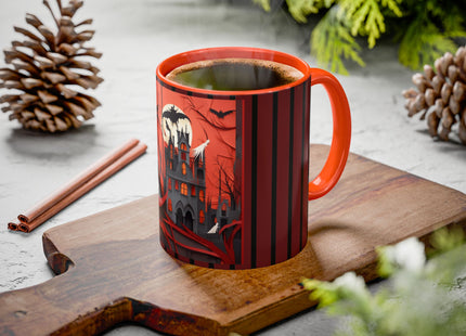 Halloween Night Scene Colorful Mugs (11oz, 15oz)