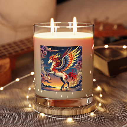 Flame-Winged Horse at Sunset Scented Candle