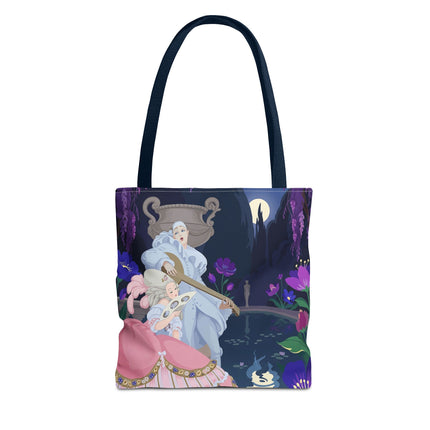🌙🎶 The Moonlit Garden Serenade Tote Bag – Art Deco Musical Fantasy
