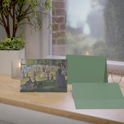 A Sunday on La Grande Jatte by Georges Seurat Greeting Cards (1, 10, 30, and 50pcs)