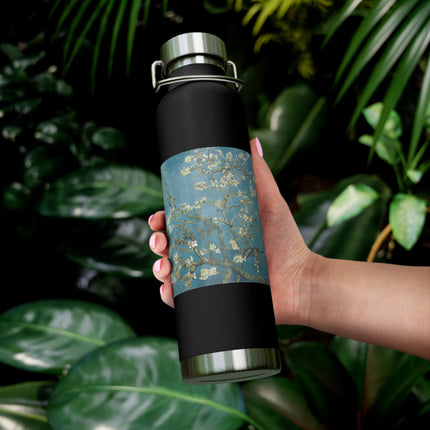 Almond Blossom by Vincent van Gogh Copper Vacuum Insulated Bottle, 22oz