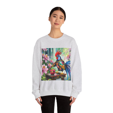 Cyberpunk Rooster Unisex Heavy Blend™ Crewneck Sweatshirt