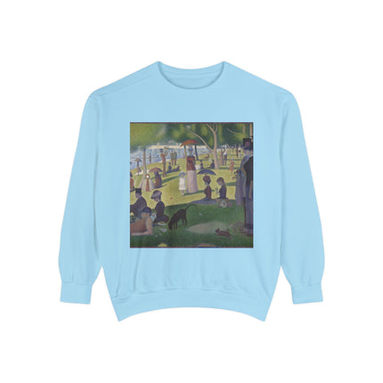 A Sunday on La Grande Jatte by Georges Seurat Unisex Garment-Dyed Sweatshirt