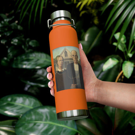 American Gothic by Grant Wood Copper Vacuum Insulated Bottle, 22oz