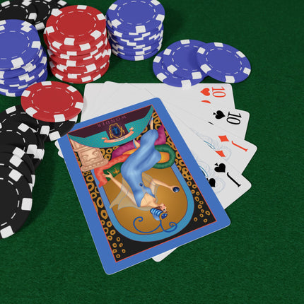 September & Sapphire (from the Gem Series) by Sofia Chiostri Playing Cards