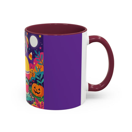 🌙🎃 The Lady Of Moonbeam Hollow Colorful Mug – Whimsical Halloween Charm