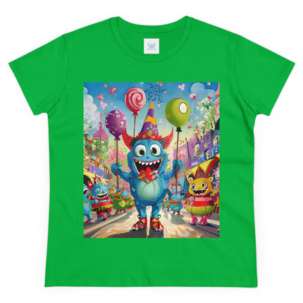 Monster Parade Madness Women's Midweight Cotton Tee