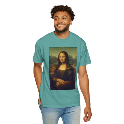 Mona Lisa by Leonardo da Vinci Unisex Garment-Dyed T-shirt