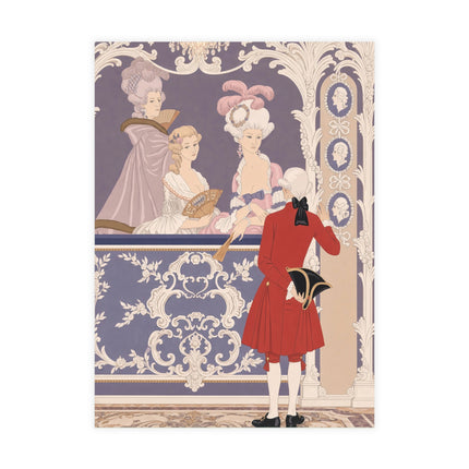 🎭🌹 Leur Loge Postcards With Envelopes – George Barbier Art Deco Opera House Romance