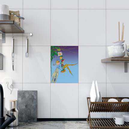 A Fairy's Delight Ceramic Tile