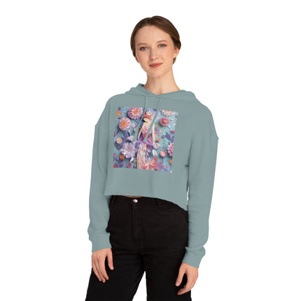 Aster Fairy Women’s Cropped Hooded Sweatshirt