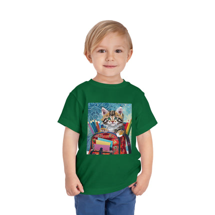 Whiskered Wanderings Toddler Short Sleeve Tee