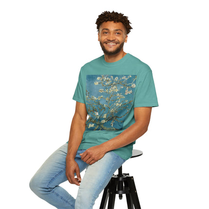 Almond Blossom by Vincent van Gogh Unisex Garment-Dyed T-shirt